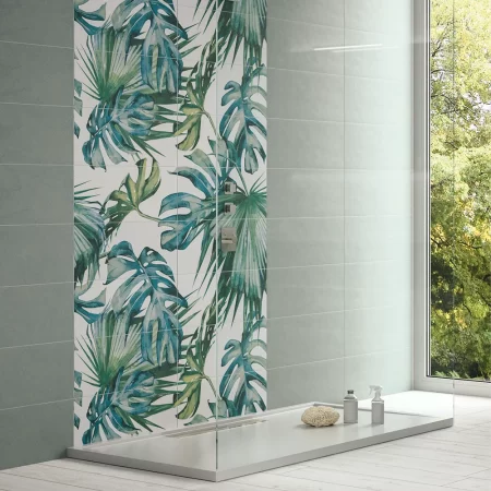 an image of vernissage olivia and tropicana in a bathroom shower.