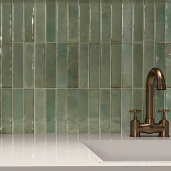 an image of green tiles.