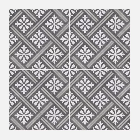 four tile pattern image of mondrian charcoal 335x335 pattern tile