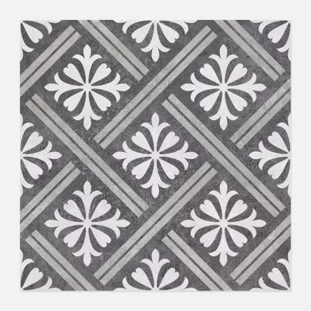 a single tile image of mondrian charcoal 335x335 pattern tile