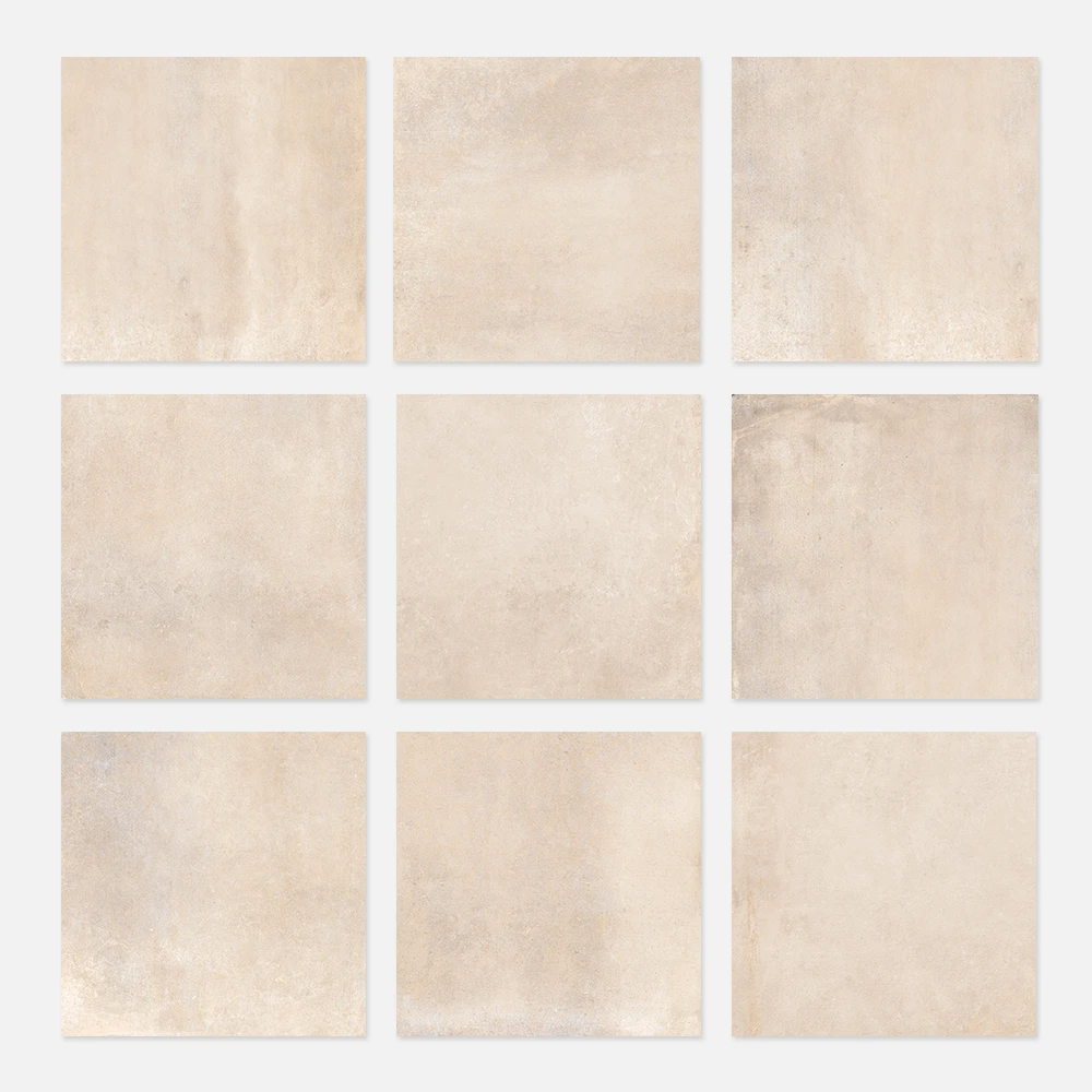 oxid beige 600x600mm porcelain tile faces