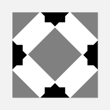 an image of a single tile of retromix cold star tiles in 150x150mm tiles, these tiles are made by vitra