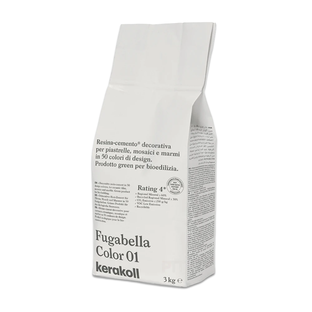 3kg bag of fugabella color 01 grout.