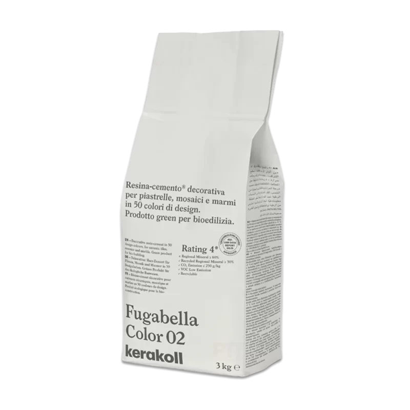 3kg bag of fugabella color 02 grout.