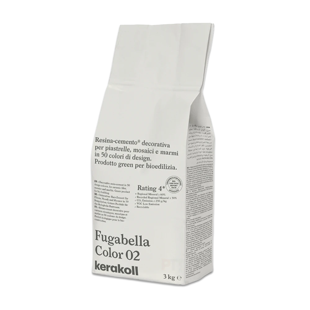 3kg bag of fugabella color 02 grout.