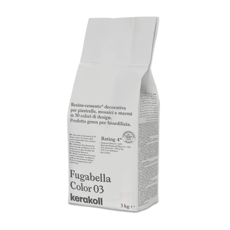 3kg bag of fugabella color 03 grout.