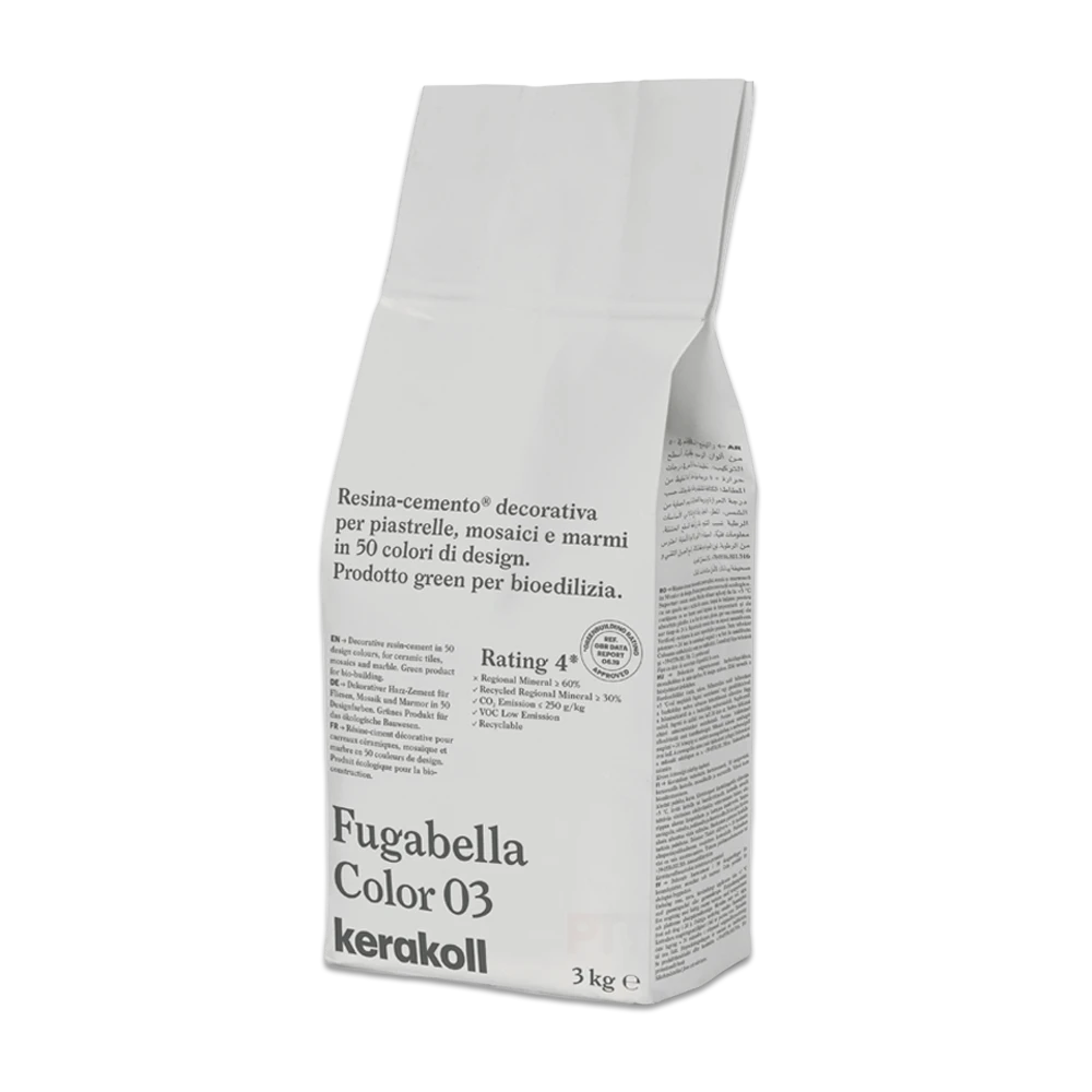 3kg bag of fugabella color 03 grout.